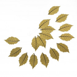 Гирлянда-подвеска Листья, Золото, 200 см, 1 шт.