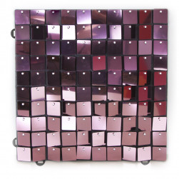 Декоративная панель Пайетки, 30*30 см, Розовый, Металлик, 1 шт.