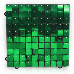 Декоративная панель Пайетки, 30*30 см, Зеленый, Металлик, 1 шт.
