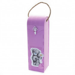 Декоративный ящик для вина, Плюшевый мишка, Малиновый, 33*10 см, 1 шт.