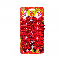 Декоративный бант Крошка, Красный, 5*5 см, 12 шт.