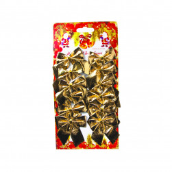 Декоративный бант Крошка, Золото, 5*5 см, 12 шт.
