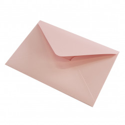 Конверты из перламутровой бумаги 120 г, Светло-розовый, 13,5*19 см, 10 шт.