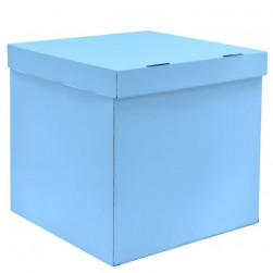 Коробка для воздушных шаров Голубой, 60*60*60 см, 1 шт.