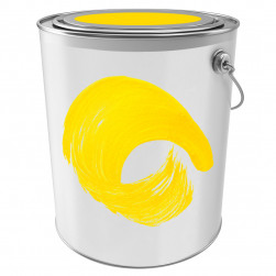Краска для печати на воздушных шарах, Желтый, 10 л.