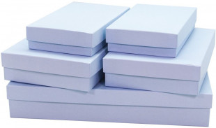 Набор коробок Светло-голубой, 35*25*6 см, 5 шт.