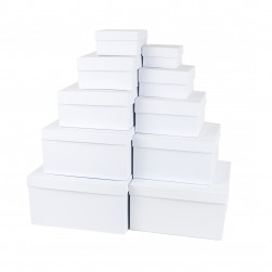 Набор коробок Белый, 28*28*15 см, 10 шт.