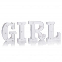 Набор световых фигур GIRL, 16 см. Белый, 1 шт.