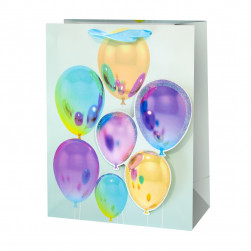 Пакет подарочный 3D, Всё для тебя (шарики), Дизайн №2, с блестками, 32*26*10 см, 1 шт.