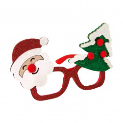 Очки, Дед Мороз и елочка, Разноцветный, 1 шт.