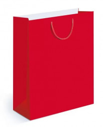 Пакет подарочный, Красный, 18*13,5*6 см, 1 шт.