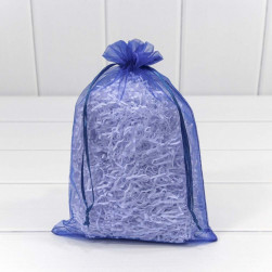 Подарочный мешочек, Органза, Голубой, 16*11 см, 1 шт.