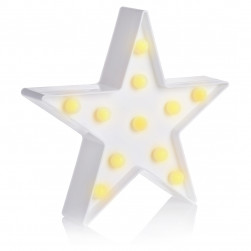 Световая фигура Звезда, 24 см. Белый, 1 шт.