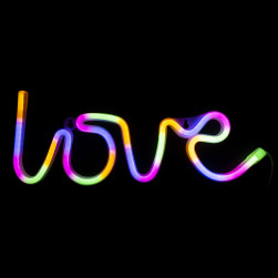 Световая надпись Love, 13*35 см. Разноцветный, 1 шт.