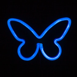 Световая фигура Бабочка, 16*22,5 см. Синий, 1 шт.