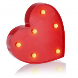 Световая фигура Сердце, 16 см. Красный, 1 шт.