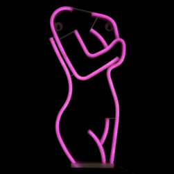 Световая фигура Девушка, 19,5*40 см. Розовый, 1 шт.