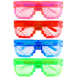 Светодиодные очки, Пиксели, Ассорти, 15*5*3 см, 1 шт.