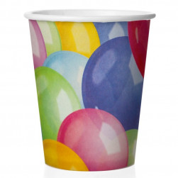 Стаканы (250 мл) Воздушные шары, Разноцветный, 6 шт.