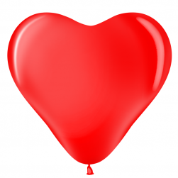 Сердце (12''/30 см) Красный (230), пастель, 100 шт.