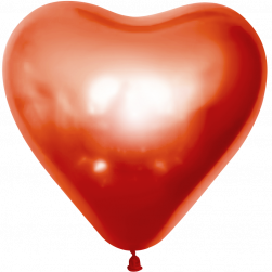 Сердце (12''/30 см) Красный (503), хром, 25 шт.
