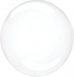 Шар (10''/25 см) Мини-Deco Bubble, Прозрачный, Кристалл, 10 шт. в уп.