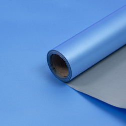 Упаковочная матовая пленка (0,58*10 м) Жемчужный перелив, Синий/Серебро, 1 шт.