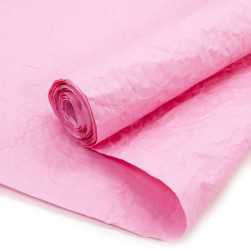 Упаковочная жатая бумага (0,5*5 м) Пергамин, Розовый, 1 шт.