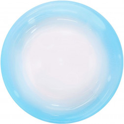 Шар (18''/46 см) Deco Bubble, Голубой спектр, Прозрачный, Кристалл, 1 шт. в уп.