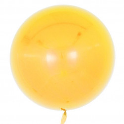 Шар (18''/46 см) Deco Bubble, Желтый, Глянец, 10 шт.