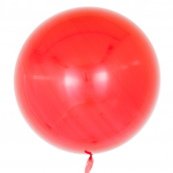 Шар (18''/46 см) Deco Bubble, Красный, Глянец, 10 шт.