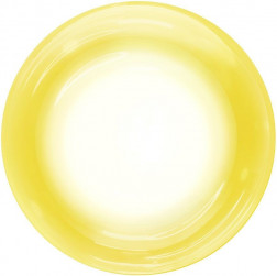 Шар (18''/46 см) Deco Bubble, Желтый спектр, Прозрачный, Кристалл, 1 шт. в уп.