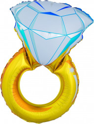 Шар (27''/69 см) Фигура, Кольцо с бриллиантом, 1 шт.