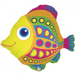 Шар (27''/69 см) Фигура, Яркая рыбка, 1 шт.