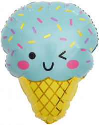 Шар (23''/58 см) Фигура, Мятное мороженое, 1 шт.
