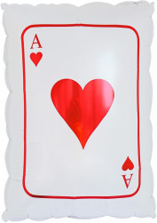 Шар (24''/61 см) Фигура, Покер, Игральная карта, 1 шт.