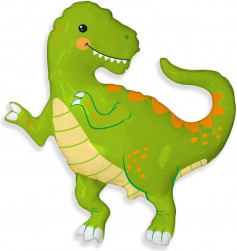 Шар (33''/84 см) Фигура, Веселый динозаврик, 1 шт.