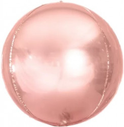 Шар 3D (15''/38 см) Мини-сфера, Розовое Золото, 1 шт.