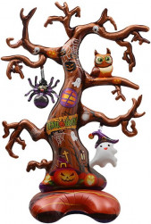Шар (59''/150 см) Фигура на подставке, Дерево на Хэллоуин, 1 шт. в уп.