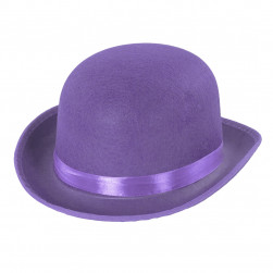 Шляпа Котелок, фетр, Фиолетовый, 1 шт.