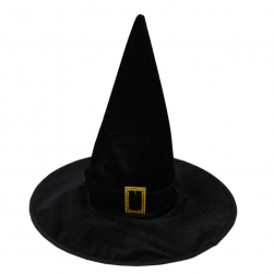 Волшебная Шляпа, с черной лентой и золотой пряжкой, Черный, 1 шт.
