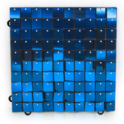 Декоративная панель Пайетки, 30*30 см, Королевский синий, Металлик, 1 шт.