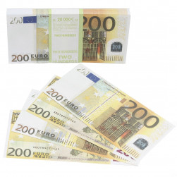 Деньги для выкупа, 200 Евро, 16*7 см, 98 шт.