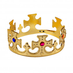 Корона пластиковая, Монарх, Золото, 59*7,5 см, 1 шт.