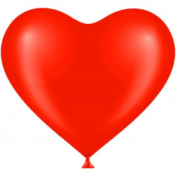 Сердце (12''/30 см) Красный (803), пастель, 50 шт.