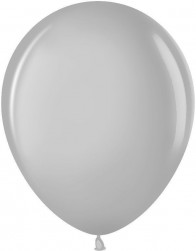 Шар (10''/25 см) Серебро (801), металлик, 100 шт.