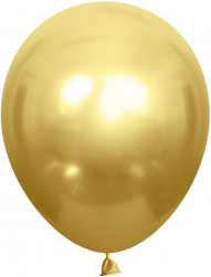 Шар (10''/25 см) Золото, хром, 50 шт.