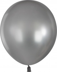 Шар (10''/25 см) Серебро (M36/590), металлик, 100 шт.