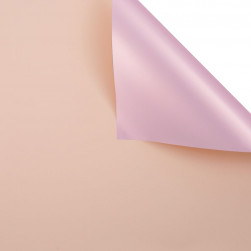 Упаковочная матовая пленка (0,58*10 м) Розовое Золото/Персиковый, 2 ст, 1 шт.