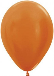 Шар (10''/25 см) Оранжевый (561), металлик, 100 шт.